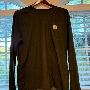 Carhartt Force Long Sleeve Pocket T-Shirt Men’s XL Dark Gray Relaxed Fit